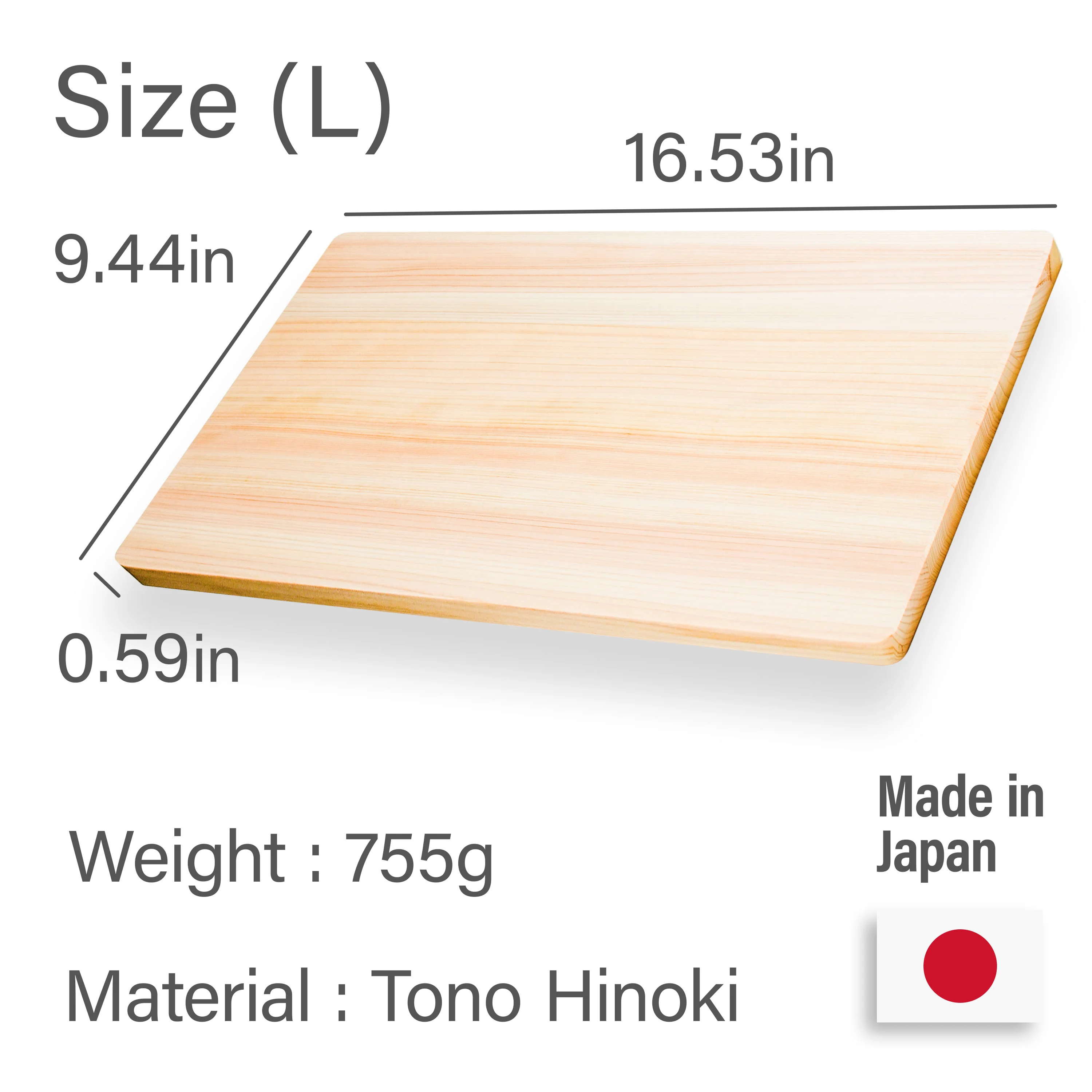 Hinoki Cutting Board - Medium - Image 6